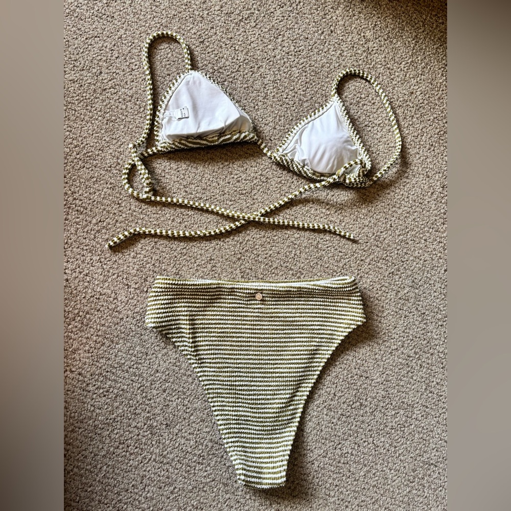 Rhythm High Waist Ribbed Bikini Bottom - Picture 7 of 9